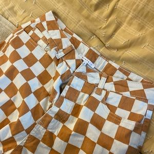 Orange Checkered Pants